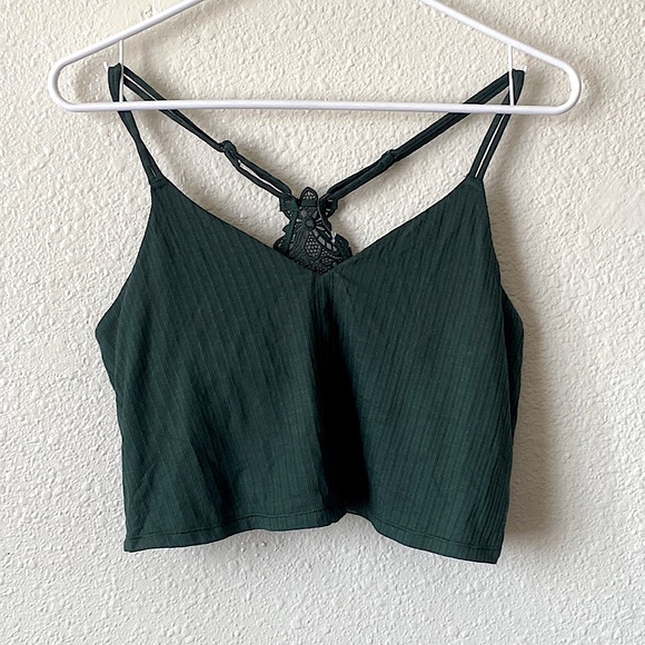 aerie Other - NWT • Aerie • Dark Green Racerback Bralette